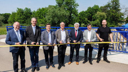 Inbetriebnahme der Hochwasserschutzanlage Veckenstedt