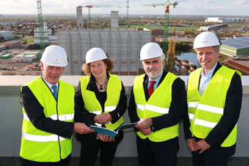 Stippvisite von Umweltminister Willingmann im Müllheizkraftwerk Rothenseee